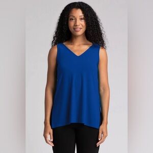 sympli go to tank top v neck royal blue size 6